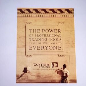 DATEK Online "The Rules Are Changing" Vintage Print Ad 2000 Maxim 8.5" x‎ 11"